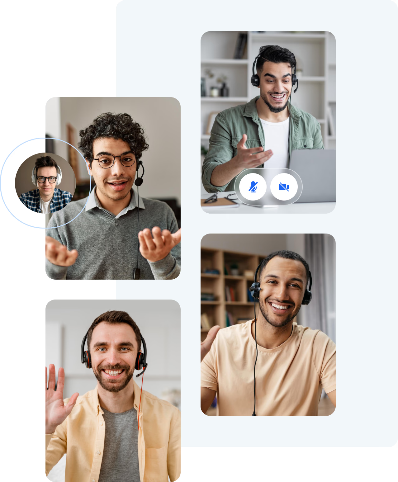 User with headphones
